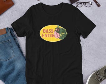 Lustiges Barsch Fresser T-Shirt: Pfirsich Parodie Angeln T-Shirt