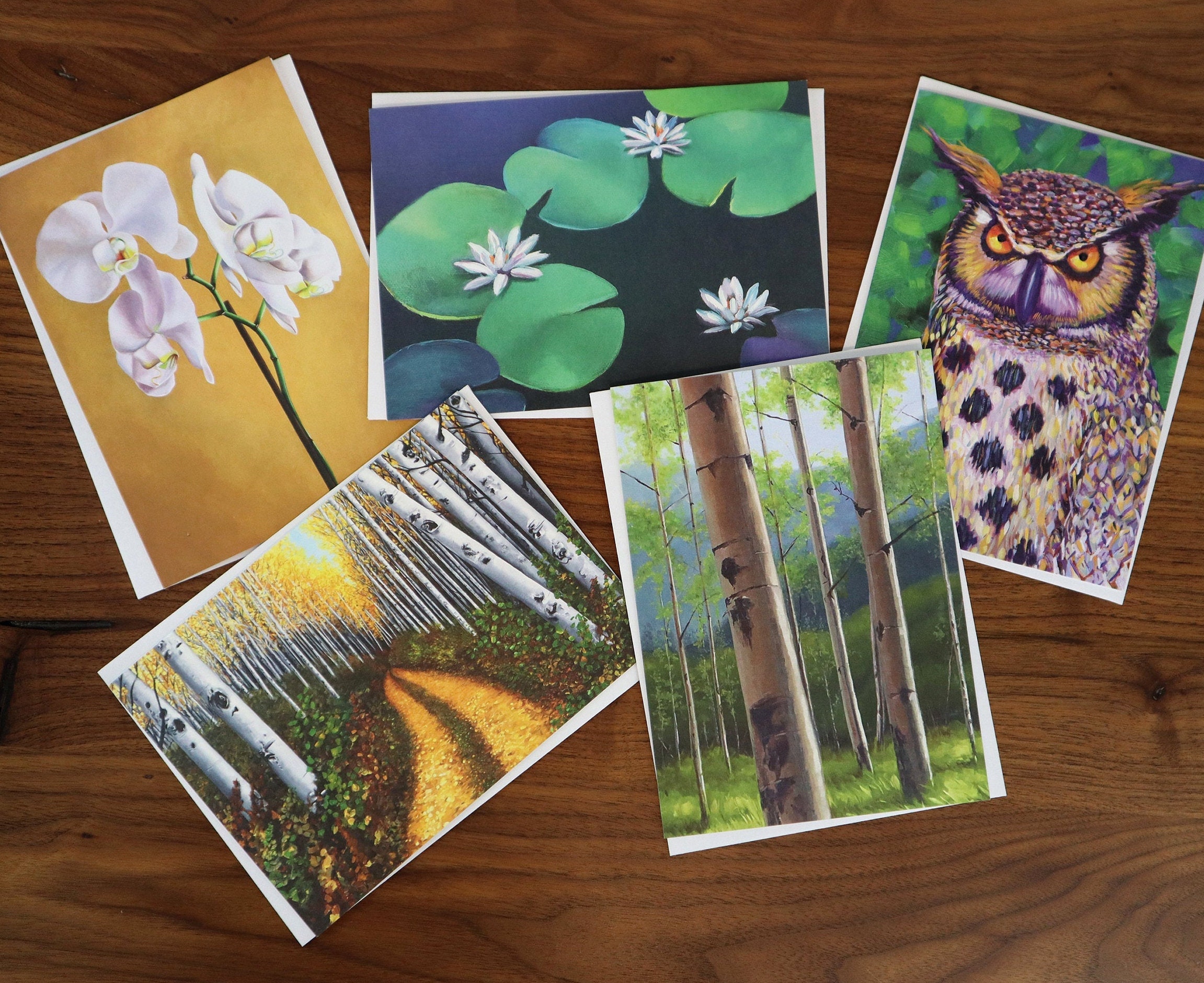 Greeting Card Set Nature Inspired HANDMADE Variety Pack | Etsy