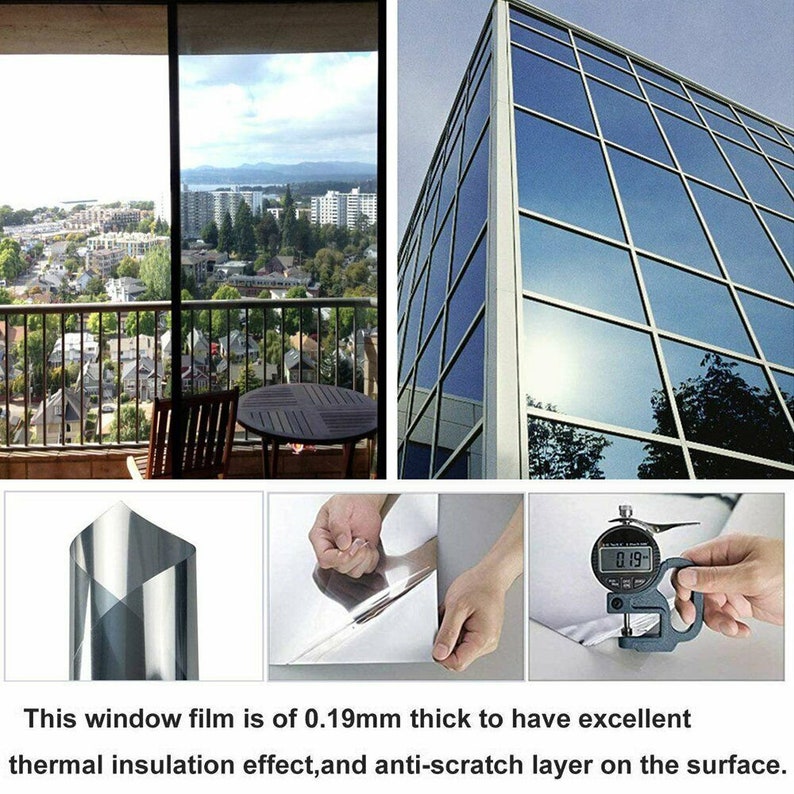 Window Film One Way Mirror Film Daytime Privacy Static Etsy