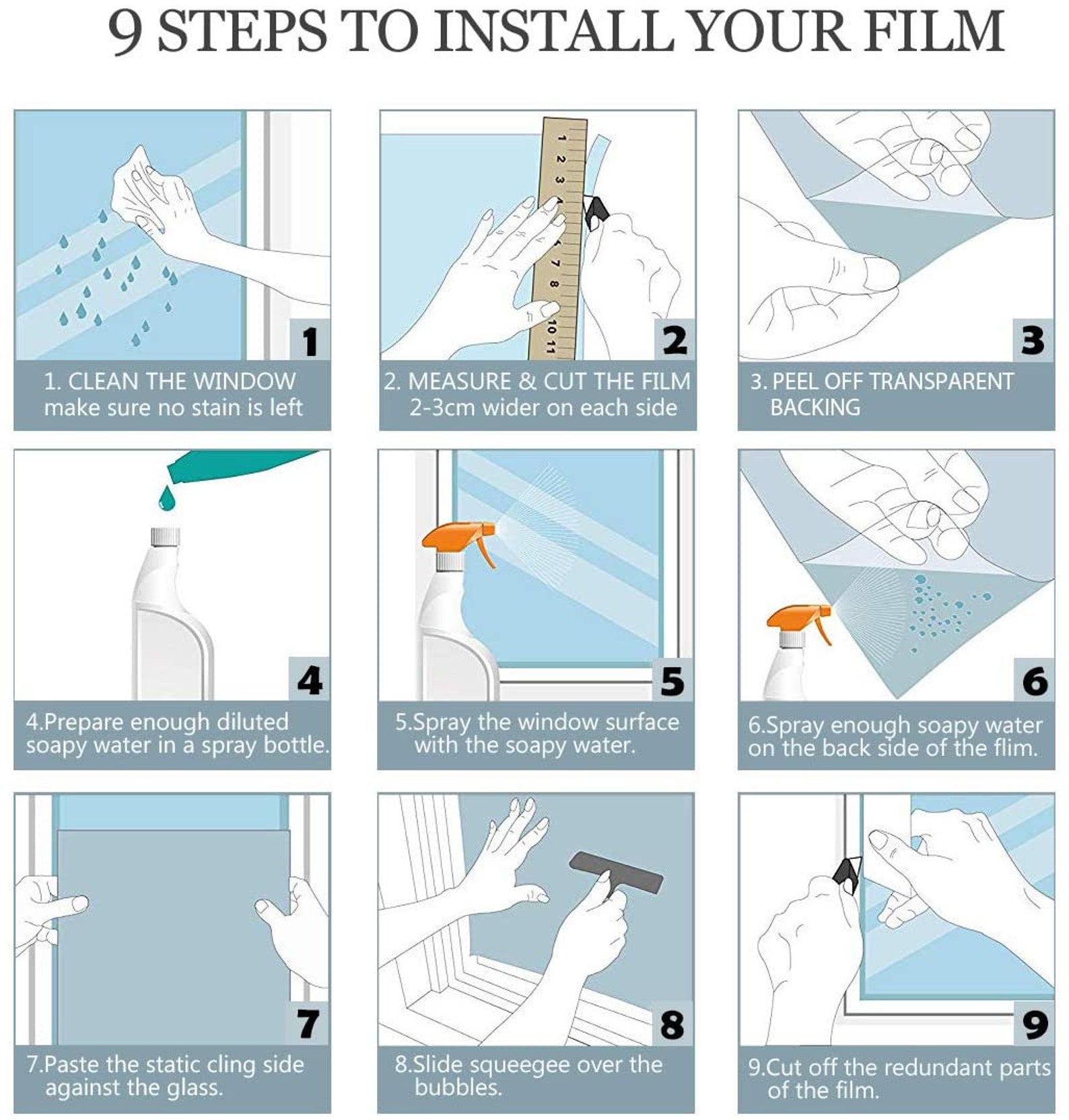 Frosted Window Film Frosting Privacy Glass Films for Windows Etsy