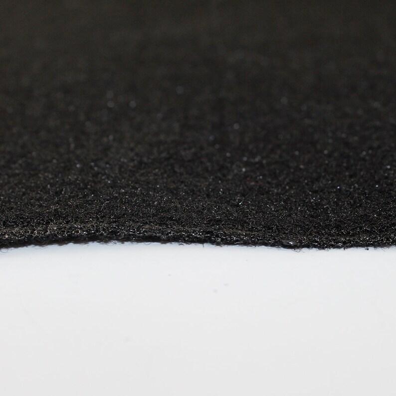 Black Speaker Box Carpet Resists Stains Nonwoven Fabric Cover for Car