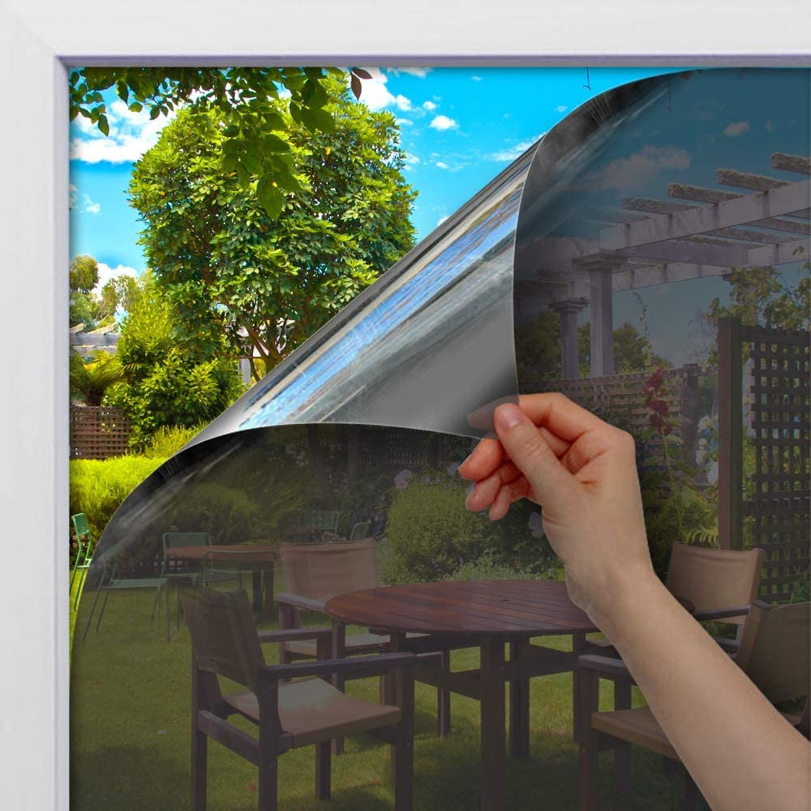 One Way Window Film Nonadhesivedaytime Privacy Reflective Etsy