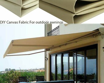 Garden Outdoor Water Resistant Cotton Fabric 160cm wide  Soft Fawn Beige 