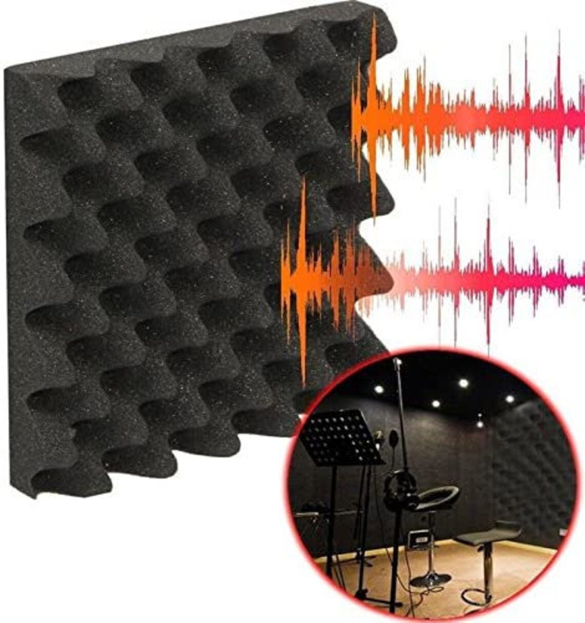 Egg Crate Foam Cushion Acoustic Panels Sound Proof Foam Padding,foam