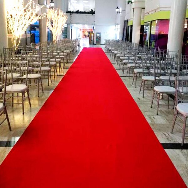 Wedding Marriage Ceremony Red Bridal Carpet Indoor Outdoor,Step,Ceremony Parties and Events Indoor or Outdoor Decoration