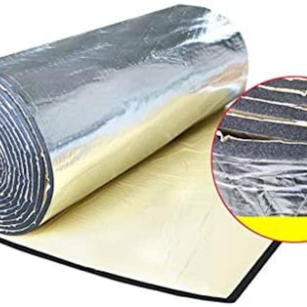 Aluminum Foil Finish Car Sound Deadening&Heat Insulation Closed Cell Foam-PE Foam Sound Deadene Noise Insulation and DampeningMat Heat Proof