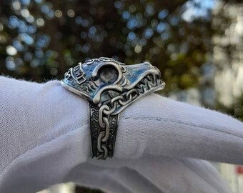 Days gone ring, Days gone Deacon's ring, Morior invictus, Deacon mongrels skull ring, Biker ring, Wolf skull ring, Days Gone gamer ring