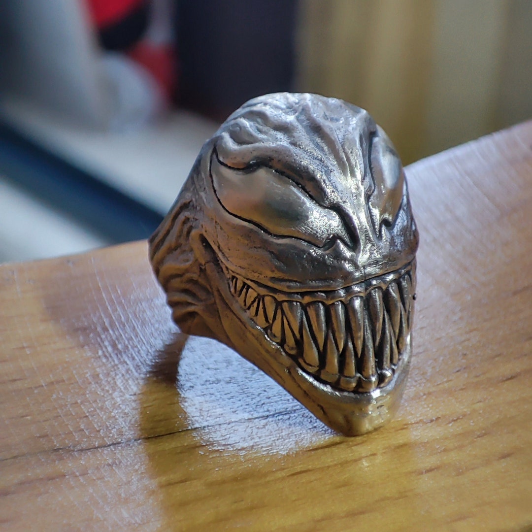 Venom, Venom Ring, Venom Spiderman Ring, Spider Men Ring, Spider Jewelry, Inspired Venom Cosplay ...