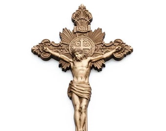Croce Da Parete In Legno 20x10.8cm - Crocifisso Ortodosso Decorativo Per Casa - Foto 14