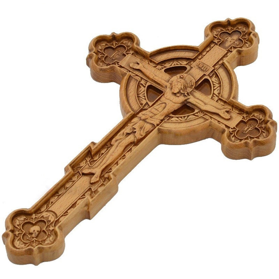 Cross. Wall Cross. Wooden Crucifix. Christian Orthodox Cross. Religious