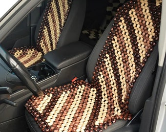 Handmade Beech Wood Bead Car Seat Cover: Back Massager