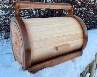 ヴィンテージの木製ブレッドボックス - Etsy 日本