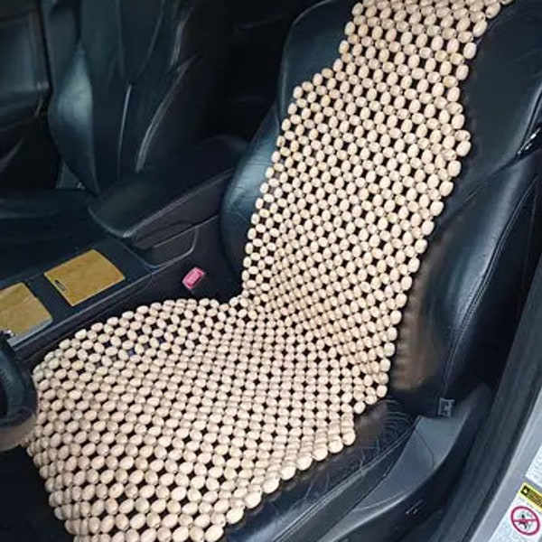 Bead car seat cover. Car massager. Bead seat cover. Seat cover. Car seat cover. Back massager. Wooden seat cover. Car accessory. Gift.