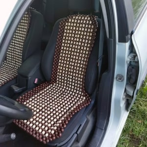 Handmade Wooden Bead Car Seat Cover: Back Massager