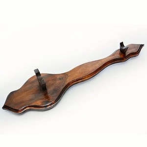 Handmade Wooden Mace Stand: Ceremonial Display Stand (23.6x6.3x5.5 inches)