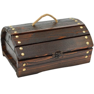 Treasure Chest, Wooden Box for Gift, Wooden Rustic Pirate, Gift Idea,