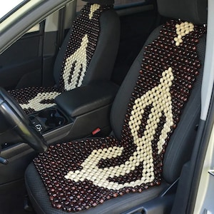 Handmade Wooden Bead Car Seat Cover Massager