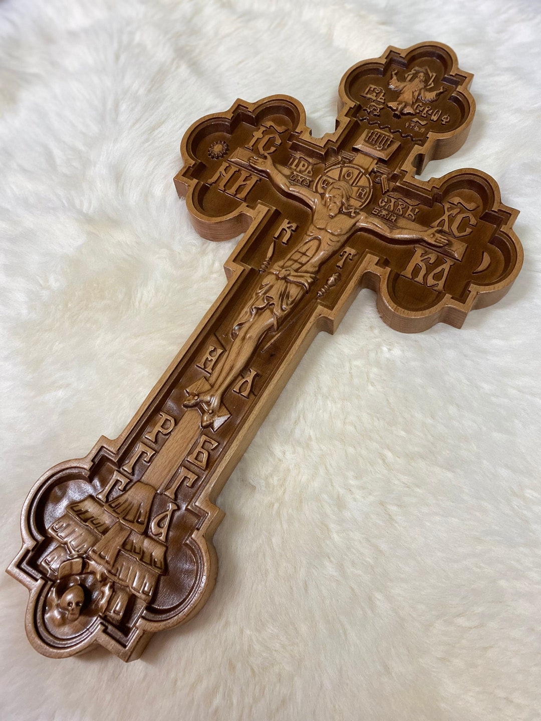 Cross. Wall Cross. Wooden Cross. Orthodox Cross. Religious Decor