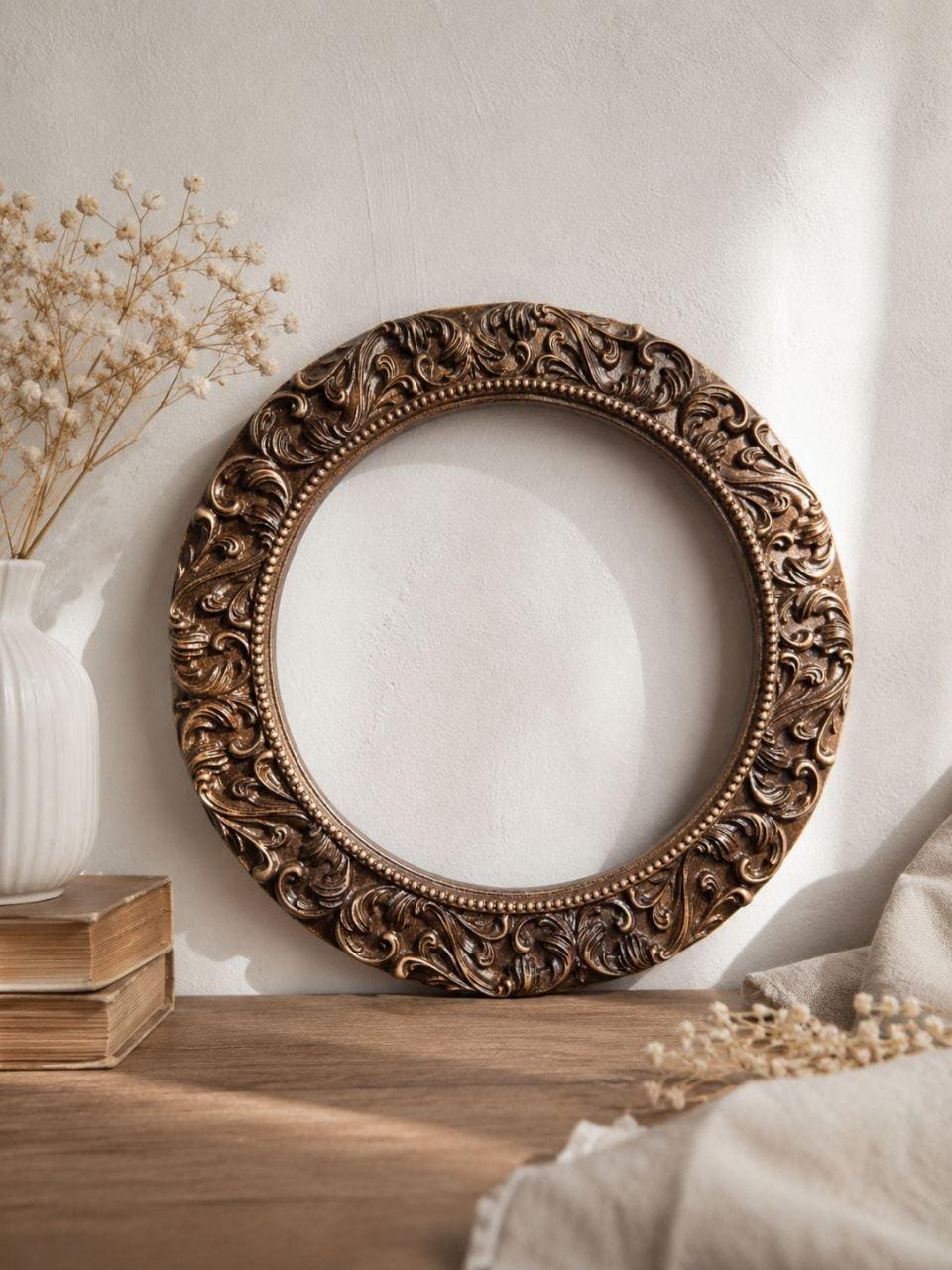Antique Round Frame - Etsy