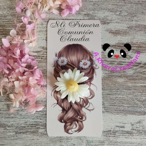 Regalo per la comunione per gli ospiti, fiore di margherita in cera di soia, regali per gli ospiti, ragazza della comunione, regalo originale per la comunione