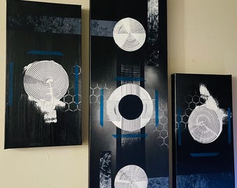 Glow in the dark Abstract Painting
