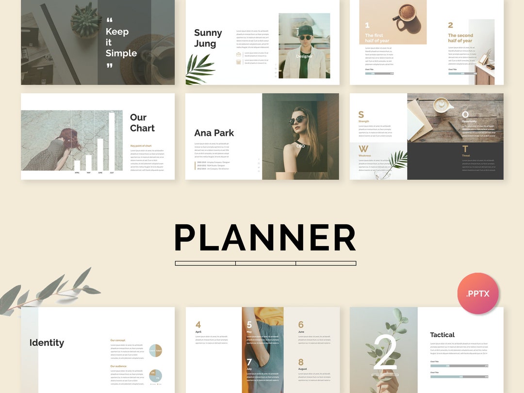 Planner Powerpoint Template Etsy