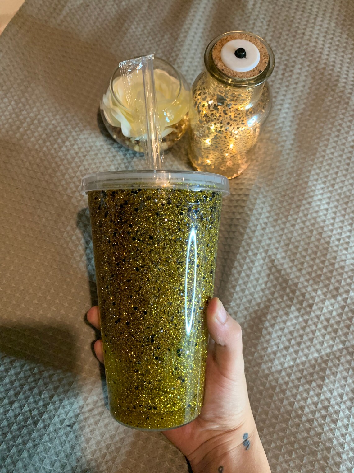 Glitter Globe/ Snow Globe Custom Tumbler Which Sparkles With Etsy