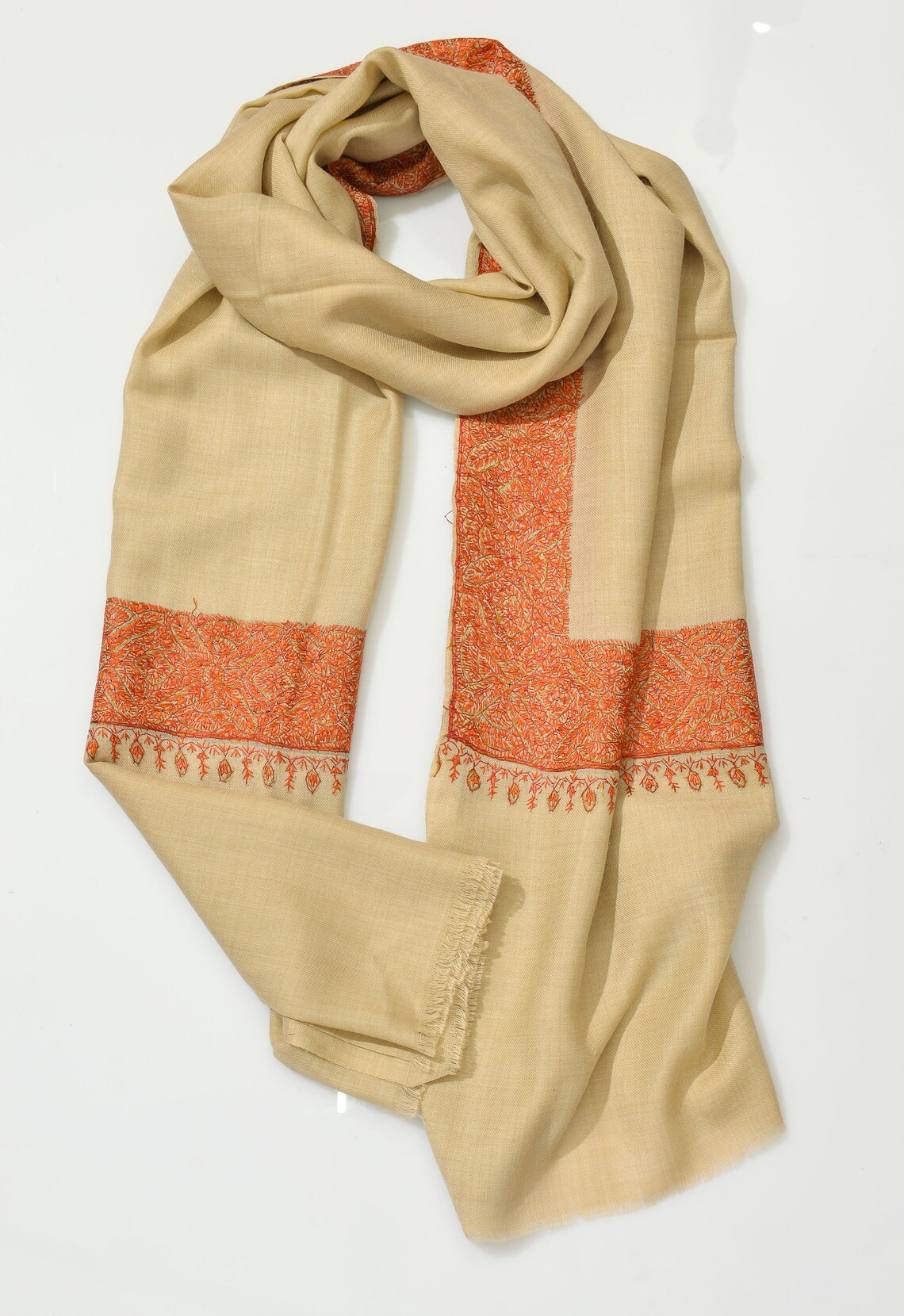 100 Natural Pashmina Shawl Real Wool Shawl 45x90 Pashmina Etsy