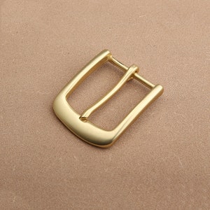 Luxury Brass Roller Pin Buckle Solid Brass Belt Buckle Single Prong Replacement Buckle Hand DIY Accessories