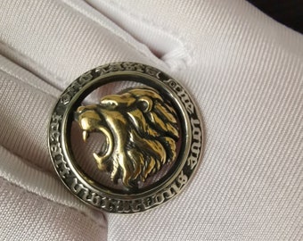 Leather Concho Brass Conchos Brass Rivets Accessories Stud Lion Concho Luxury Leatherwork With Screw Back 2pcs