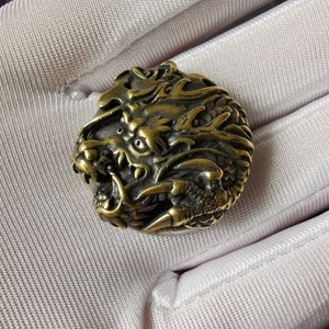 2pcs Saddle Conchos Western Brass Rivets Leather Accessories Dragon Stud Concho Leatherwork With Screw