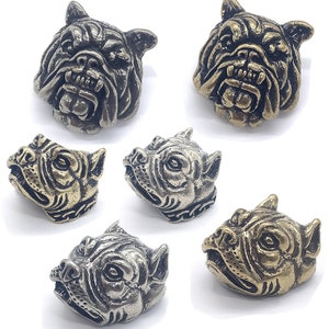 Brass Conchos Screw Back Dog Head Conchos Decorative Buckle Leather Crafting Decoration Accessories