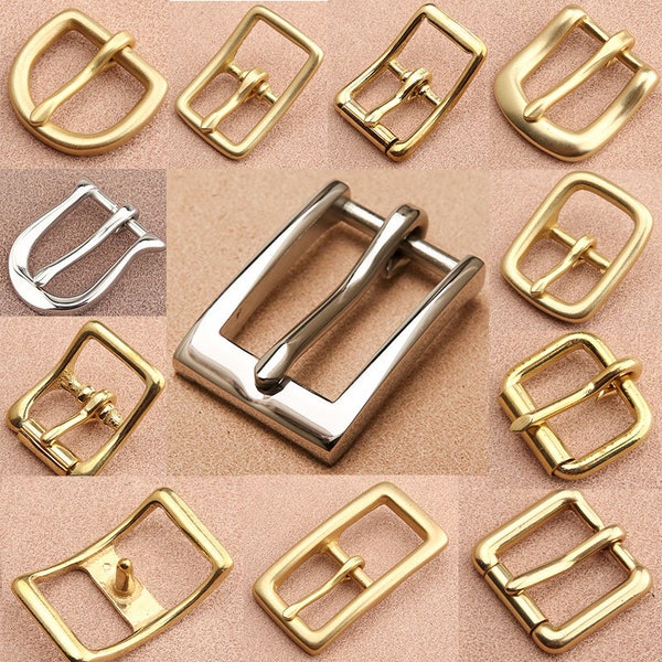 Pin Buckle Solid Brass Single Pin Buckle Hardware Accessoires pour le remplacement de ceinture sac à main en cuir