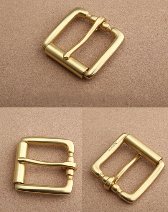 Brass Roller Pin Buckle Heavy Duty Solid Belt Buckle Single Prong Replacement Buckle Hand DIY Accessories for Man Woman Etsy UK