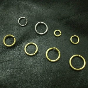 Split Rings Gold Plated Stainless Steel Jump Rings Connector Rings for Jewelry Making Necklaces Bracelet Earrings Keychain DIY Craft