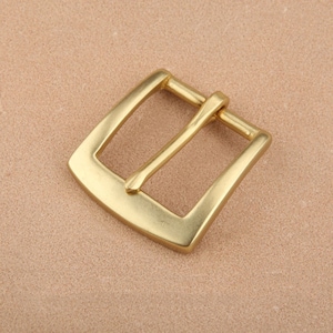 Solid Brass Single Prong Square Belt Buckle 30mm Metal Buckle Hardware Accessories for Man Woman