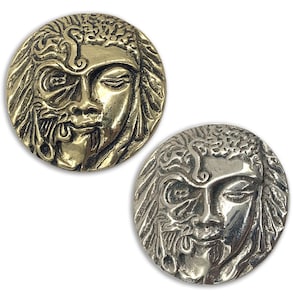 Brass Conchos Screw Back Leather Crafting Conchos for Leather King Biker Wallet Chain Connector
