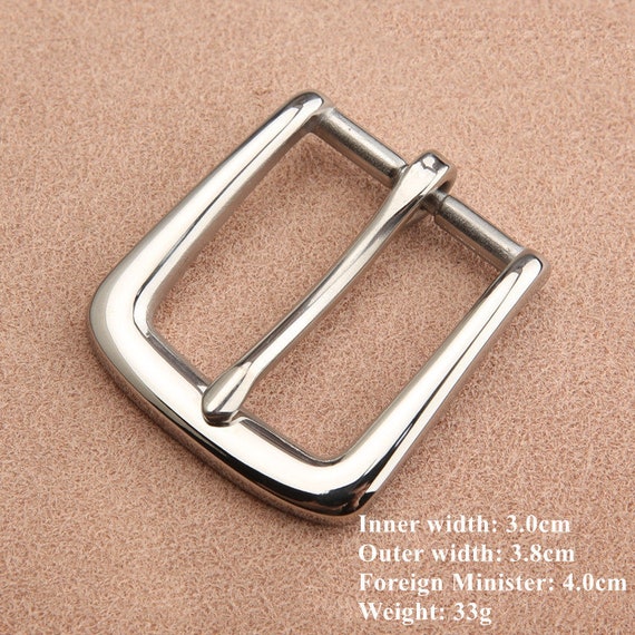 2 (53 mm) Stainless Steel Square Roller Buckle Replacement Single Prong  for Belt Strap