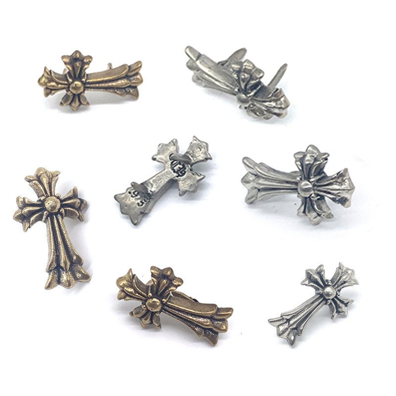 Brass Rivets Knights Templar Shape Studs Leather Craft
