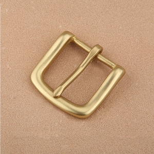 Solid Brass Single Prong Square Belt Buckle 30mm Antique Brass Buckle