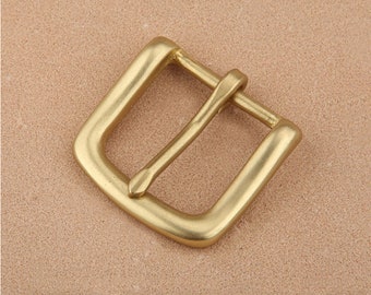 Solid Brass Single Prong Square Belt Buckle 30mm Antique Brass Buckle
