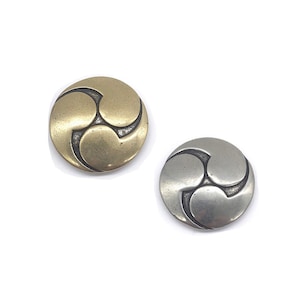 Brass Conchos Screw Back Leather Craft Saddle Conchos for Leather Decorations Accessories Vintage Style