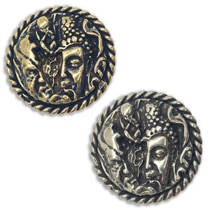 Brass Conchos Screw Back Leather Crafting Conchos for Leather King Biker Wallet Chain Connector
