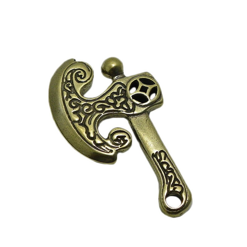 Brass Ax Pendant Vintage Keychain Pendants Key Rings Keychain ...