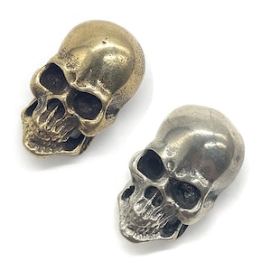 Brass Conchos Screw Back Leather Craft Conchos Skull Leather Decorative Buckle for Leather King Biker Wallet Chain Connector