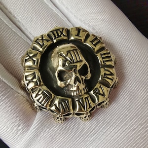 Leather Concho Brass Conchos Brass Rivets Accessories Stud Skull Concho Luxury Leatherwork With Screw Back 2pcs