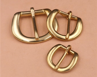Solide Messing Single Pin Schnalle Leder Handwerk Ersatz Metall Schnalle Leder Gürtel Handtasche Zubehör Gold