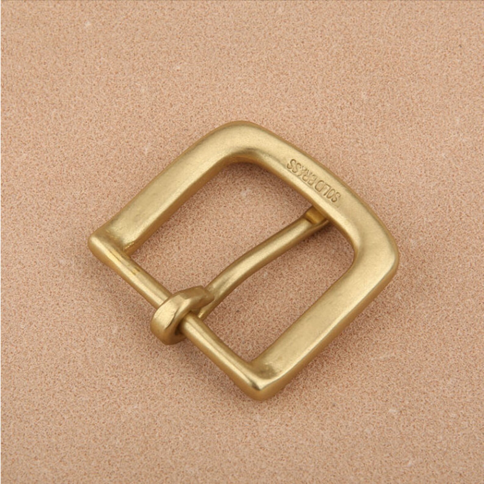 Solid Brass Single Prong Square Belt Buckle 30mm Antique Brass Etsy