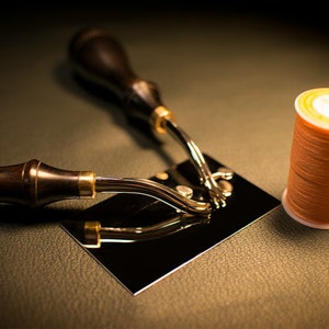 Leather Groover Tool Stitching Skiving Edger Beveler for Leather Edge Stitching Tool 3 Styles