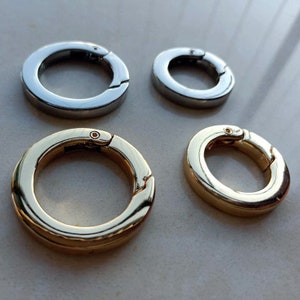 Spring Clip Round Carabiner Ring Diameter O Ring Snap Clip Trigger Spring Keyring Buckle Hardware Accessory